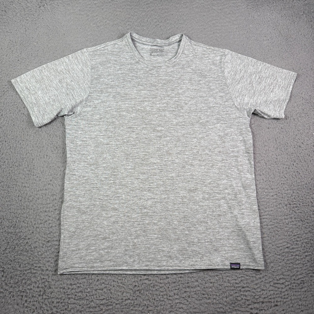 Patagonia Shirt Mens M Gray Heathered Capilene Cool Daily UPF Stretch 45215